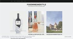 Desktop Screenshot of foodwineandstyle.com